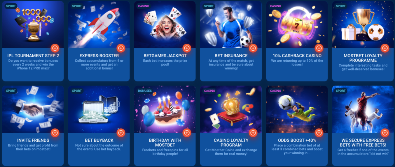 mostbet bonuses and promotions
